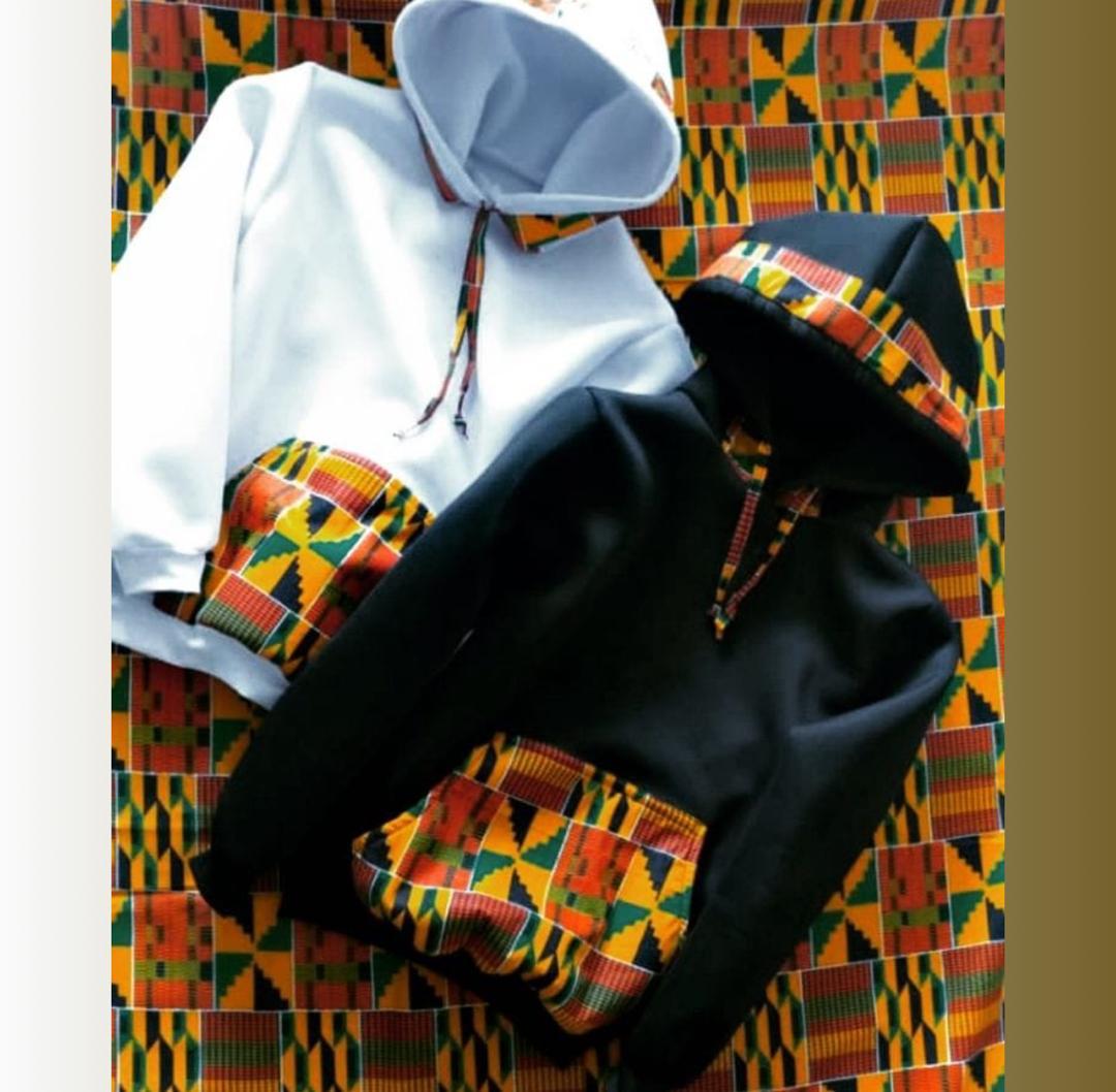 African Kente Print Fusion Hoodie